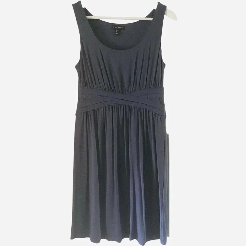 Willi Smith Size Small Blue Sleeveless Sundress Twee Mod Cute
